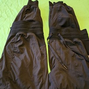 2 pairs lot of  black studio joggers